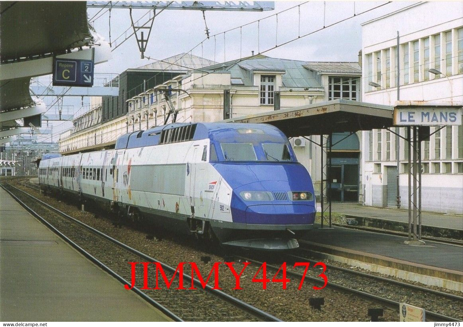 CPM - LE MANS La Demi-rame TGV De Présentation Des Nouveaux Aménagements Intérieurs TGV Atlantique - Photo Daniel RICHER - Stations With Trains