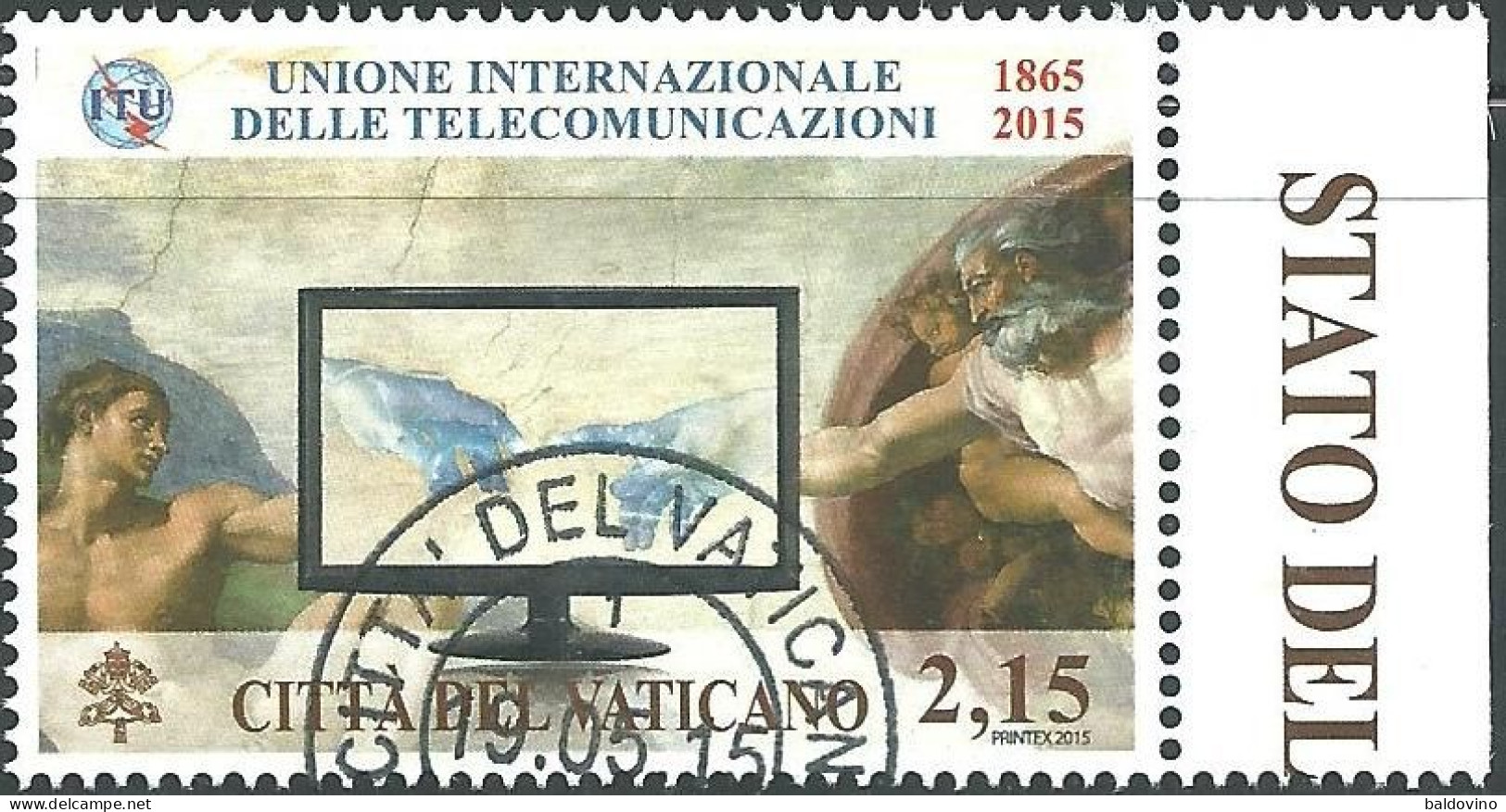 Vaticano 2015 6 Valori Usati Annullo 1° Giorno - Used Stamps