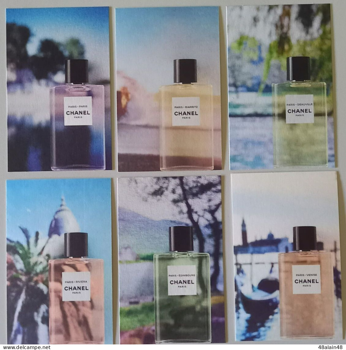 Les Eaux De Chanel - Lot De 6 Cartes à Parfumer - Modernes (à Partir De 1961)