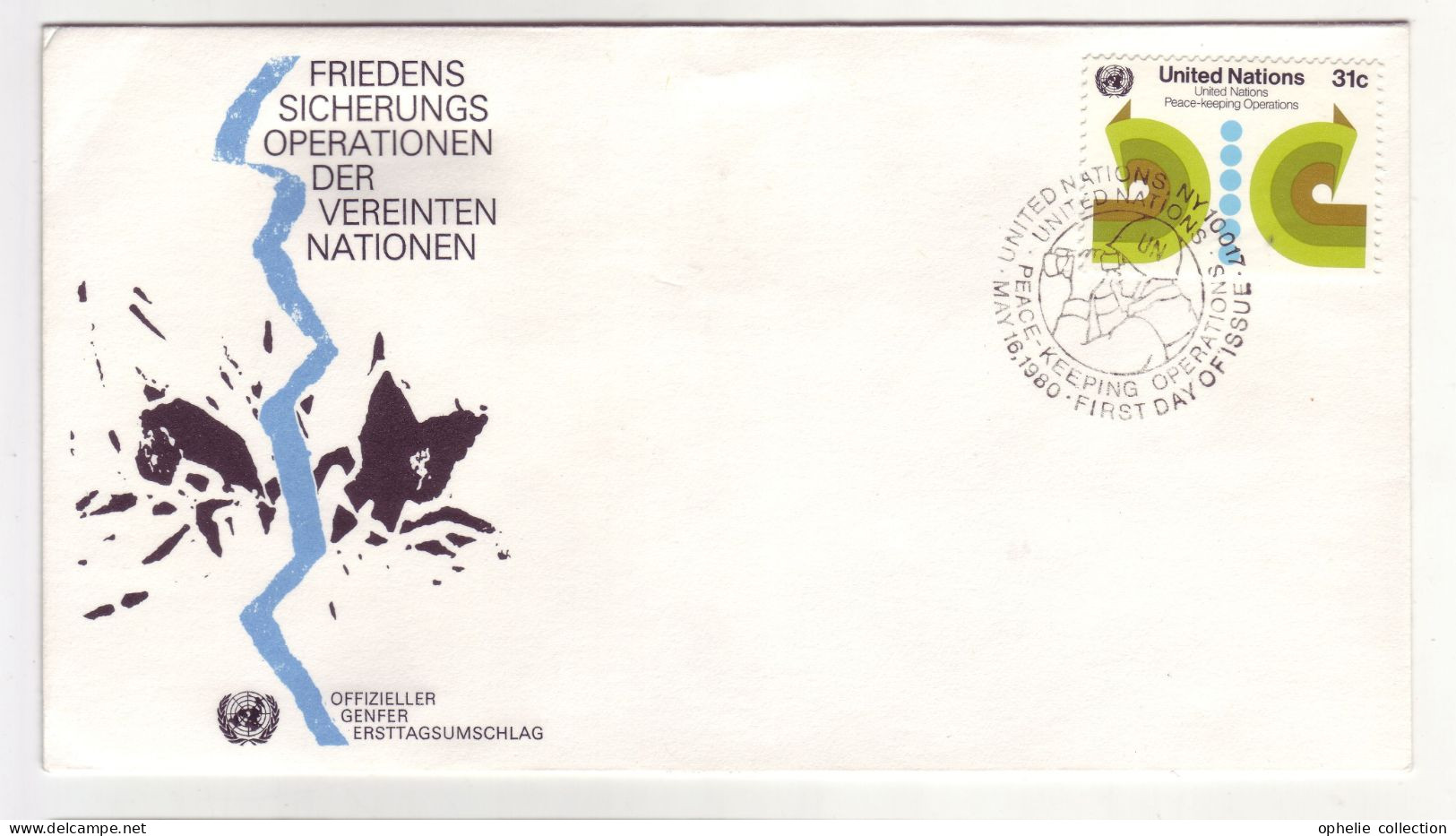 Nations Unies - Vienne FDC - 16/05/1980 - Peace Keeping Operations - M324 - Used Stamps