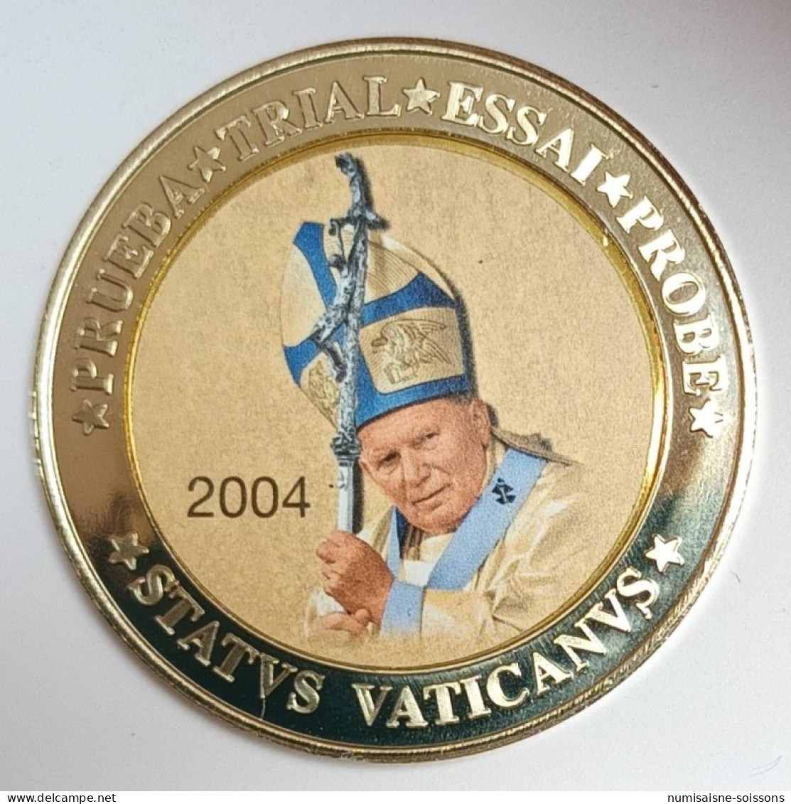 VATICAN - 10 EURO 2004 - JEAN PAUL II - PROTOTYPE - BE - Vatican