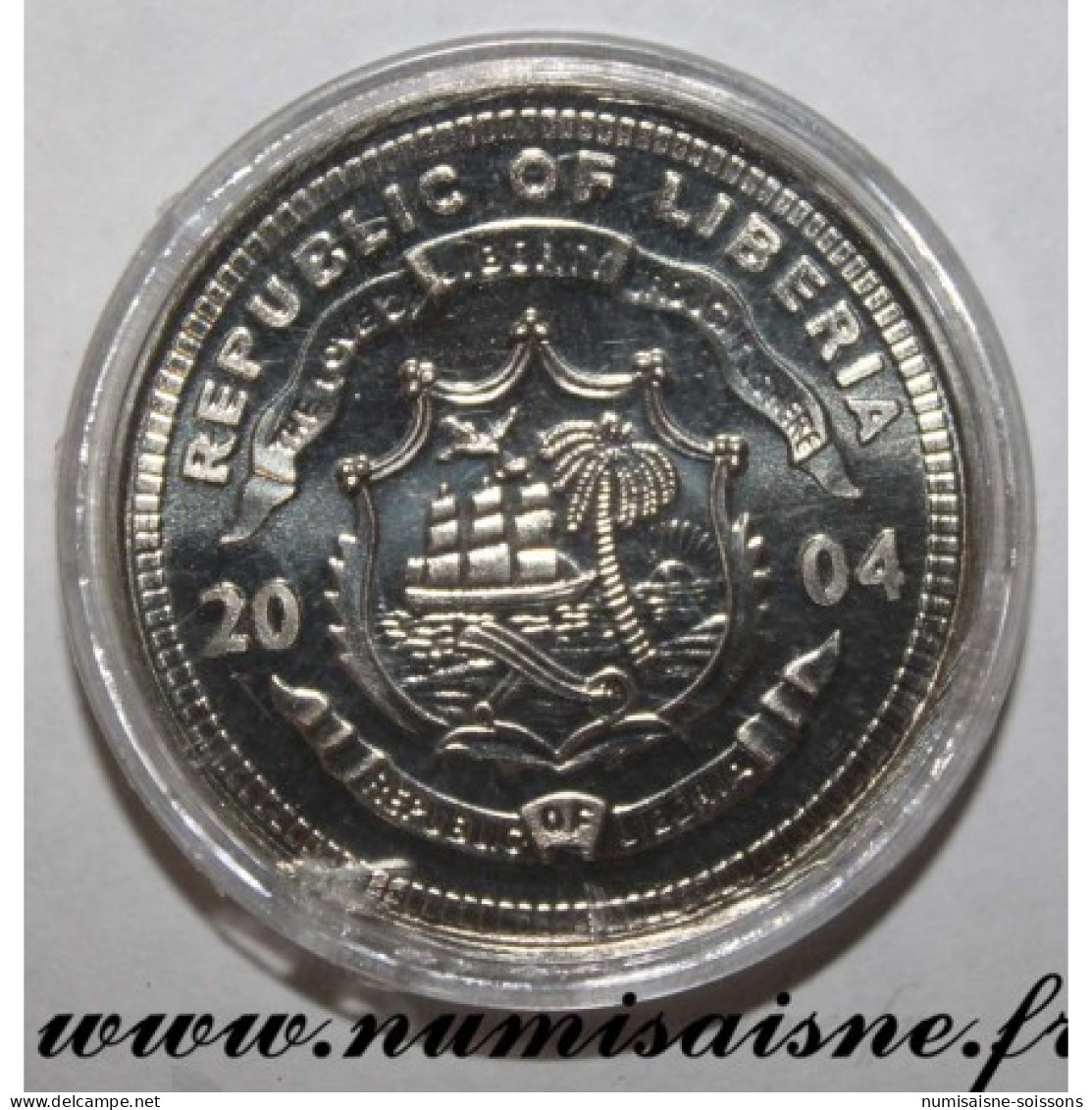 LIBÉRIA - 5 DOLLARS 2004 - NOUVELLES MONNAIES DU VATICAN - BE - Liberia