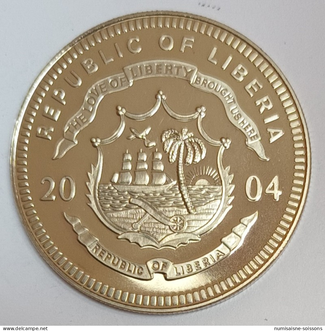LIBÉRIA - 5 DOLLARS 2004 - NOUVELLES MONNAIES DU VATICAN - BE - Liberia