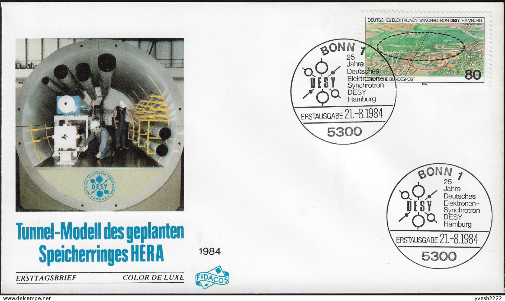 Allemagne 1984 Y&T 1054 Sur FDC. Synchrotron électronique à Hambourg - Fisica