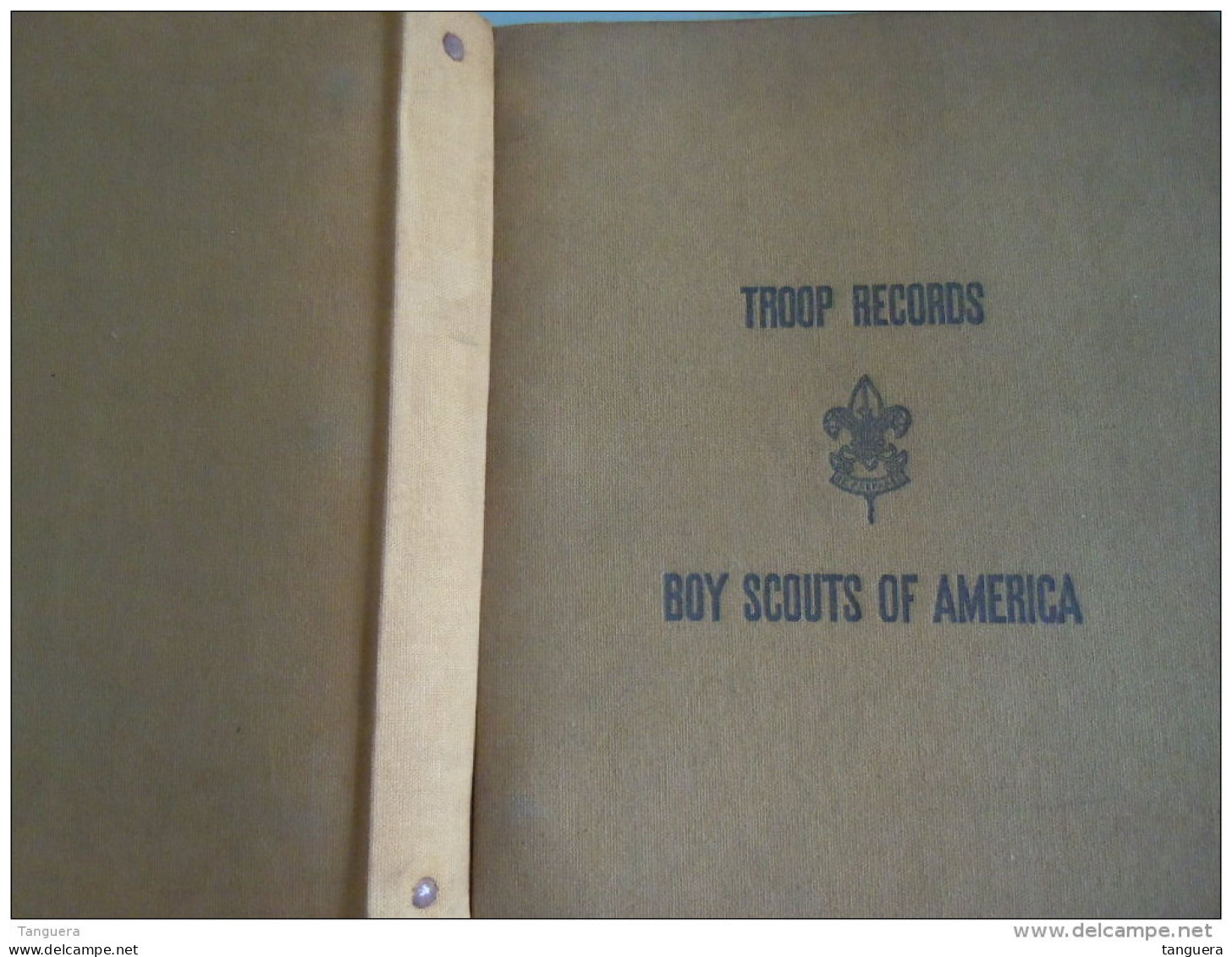 Classeur TROOP RECORDS BOY SCOUTS OF AMERICA  Avec 11 Intercalaire &amp; 2 Feuilles Cash Record Non Utilsé - Scouting