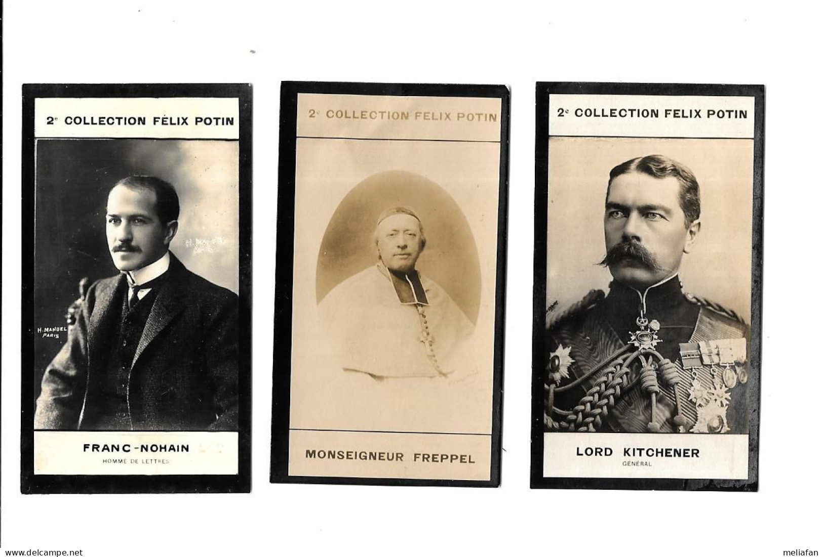 CP49 - CHROMOS FELIX POTIN 2ème COLLECTION - LORD KITCHENER - MONSEIGNEUR FREPPEL - FRANC NOHAIN - Félix Potin