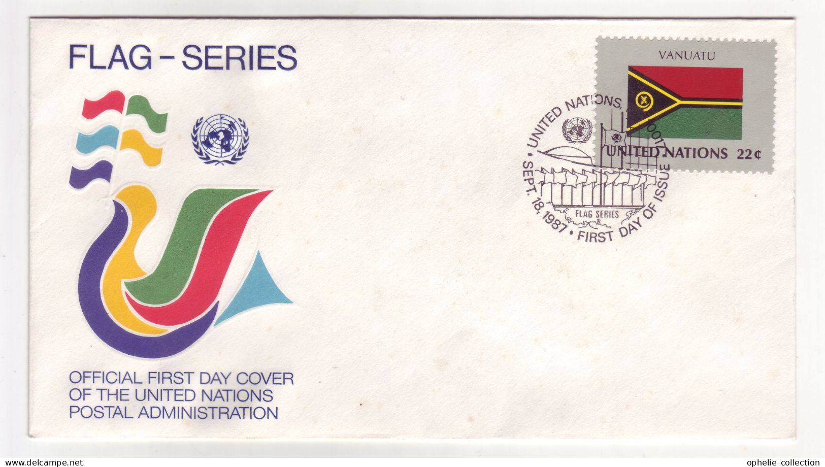Nations Unies - Genève  FDC - 18/09/1987 - Vanuatu - M327 - Oblitérés