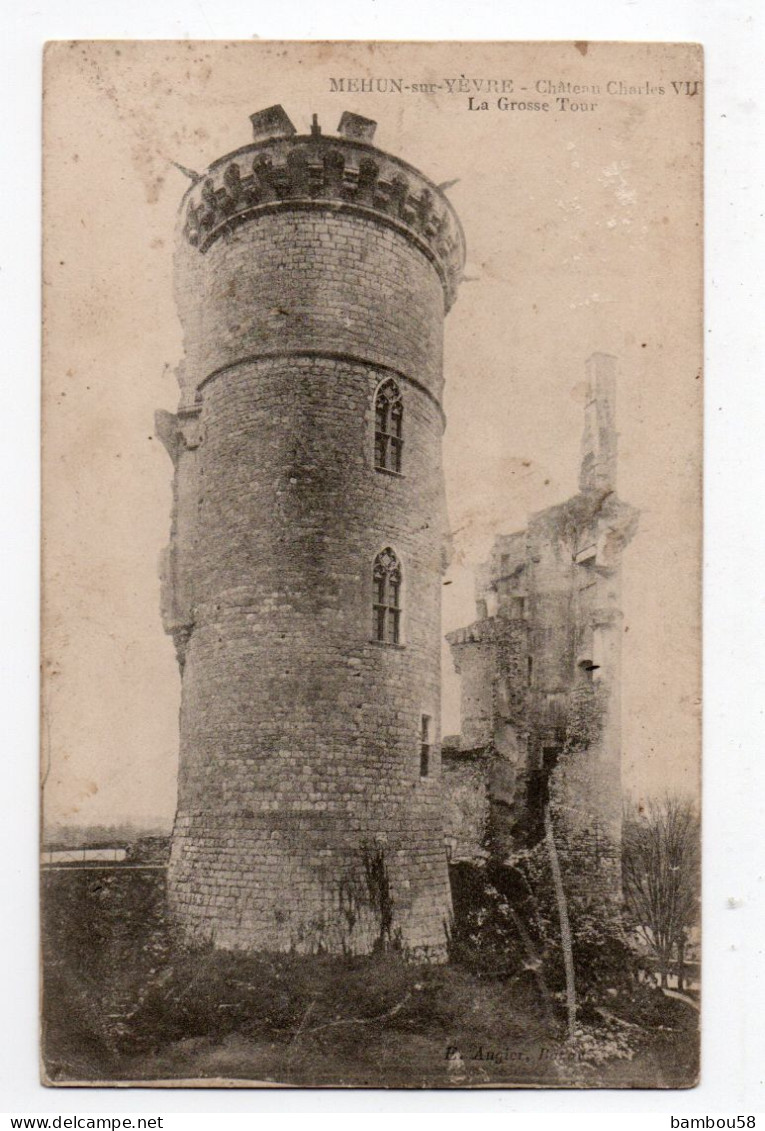 MEHUN SUR YEVRE * CHER * CHATEAU CHARLES VII * GROSSE TOUR * RUINES - Mehun-sur-Yèvre