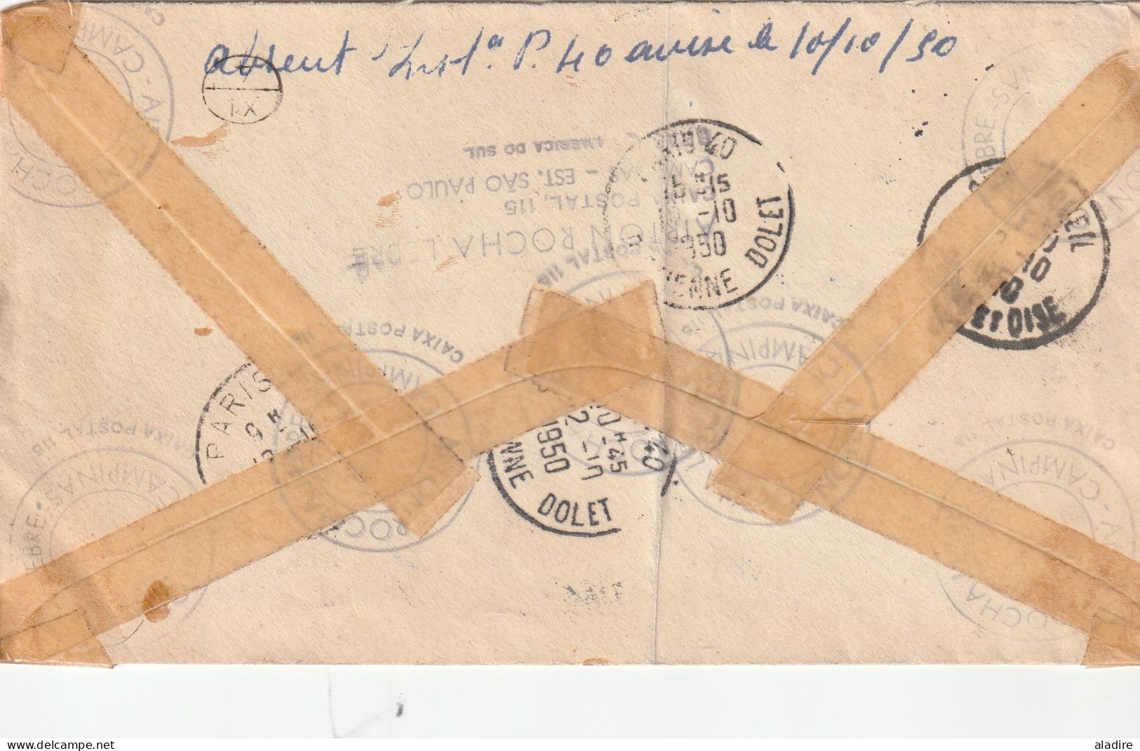 1928/1950 - POSTE AERIENNE - Collection de 19 enveloppes PAR AVION Via Aerea condor aeropostale pan air air france varig