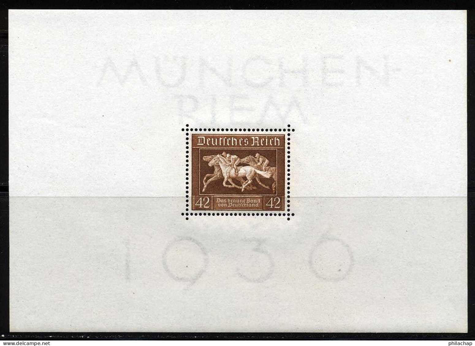 Allemagne Empire BF 1936 Yvert 6 ** TB - Blocchi