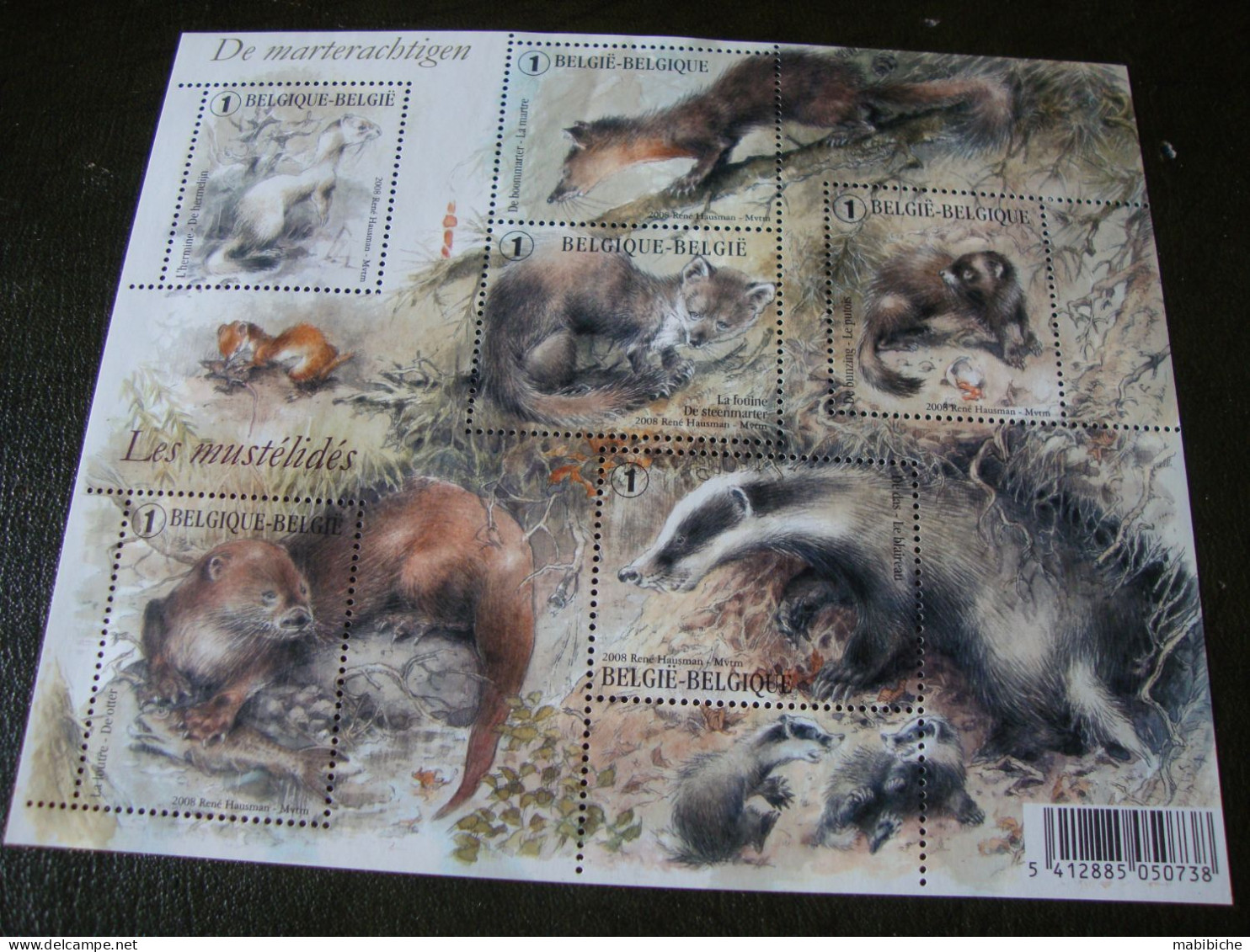 Tous les timbres de Luxphila 2008.