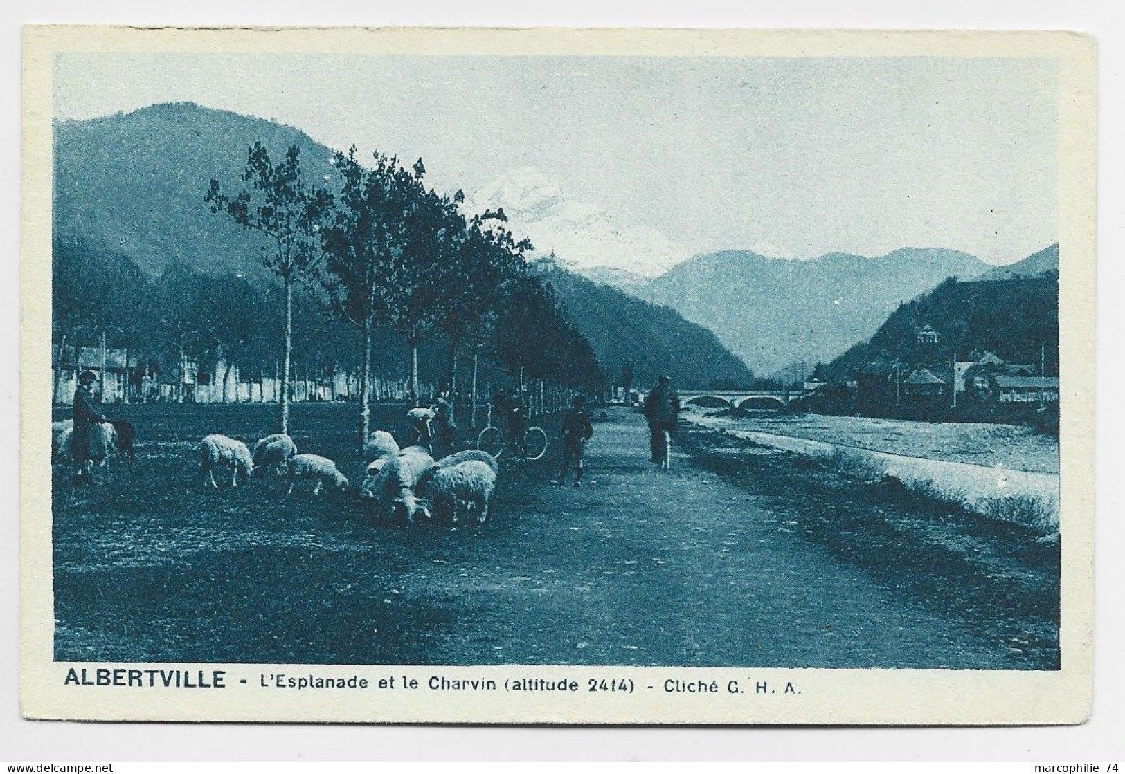 ALBERTVILLE CARTE ESPLANADE ET LE CHARVIN - Albertville