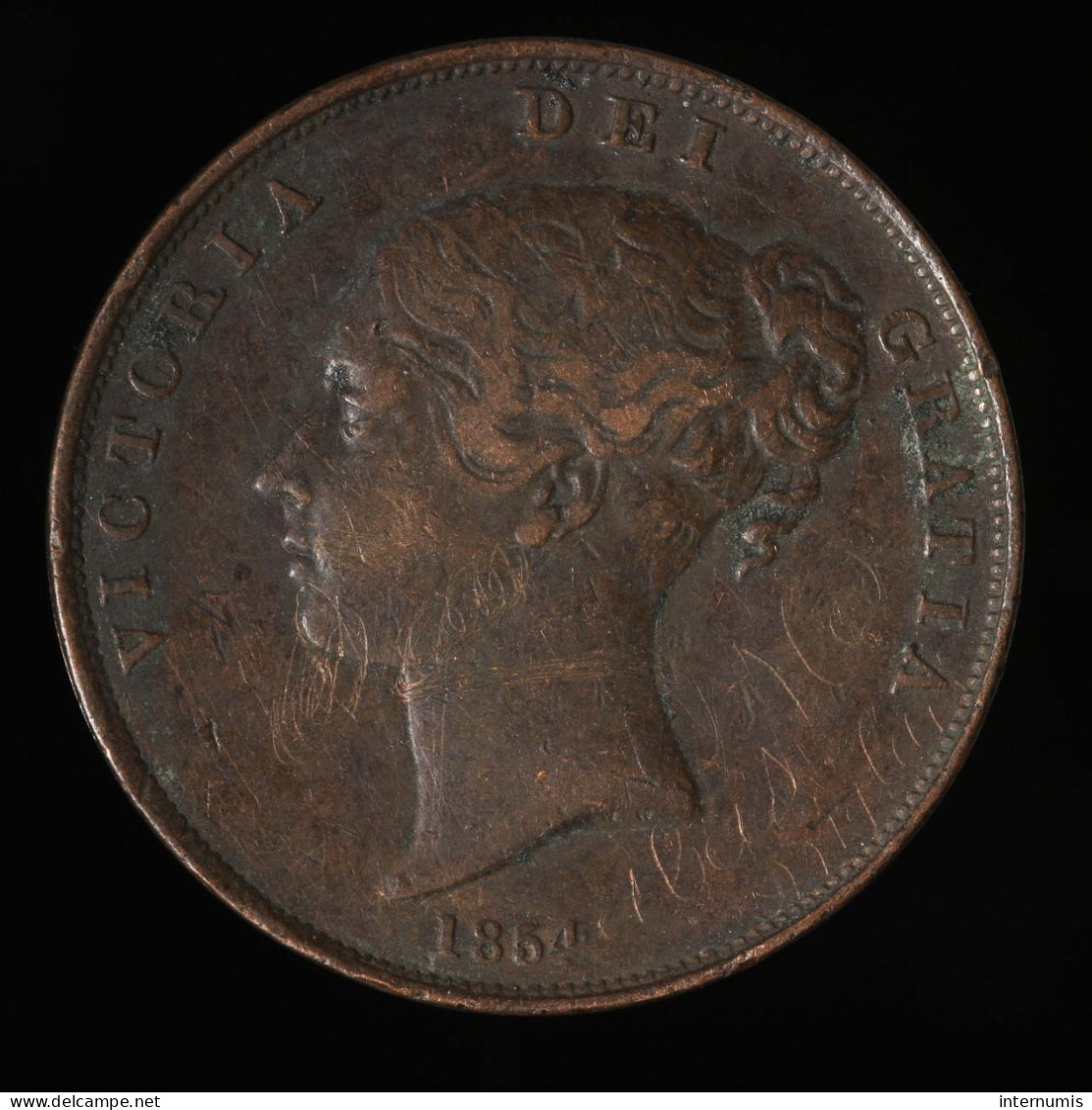  Grande-Bretagne / United Kingdom, Victoria, 1 Penny, 1854, , Cuivre (Copper), TTB (EF),
KM#739, S.3948 - D. 1 Penny