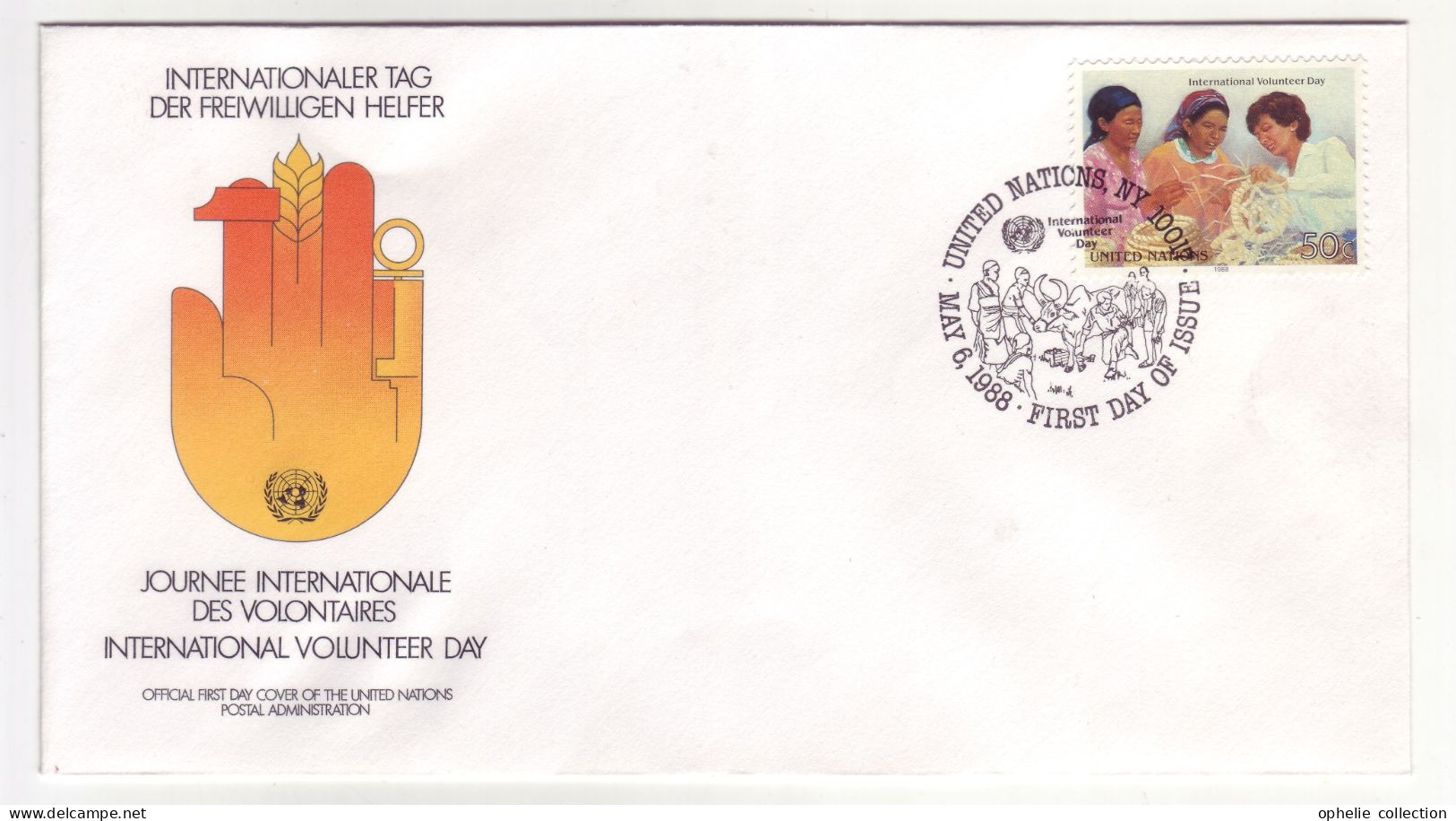 Nations Unies - Vienne - Journée Internationale Des Volontaires -  1988 -  M332 - Usados