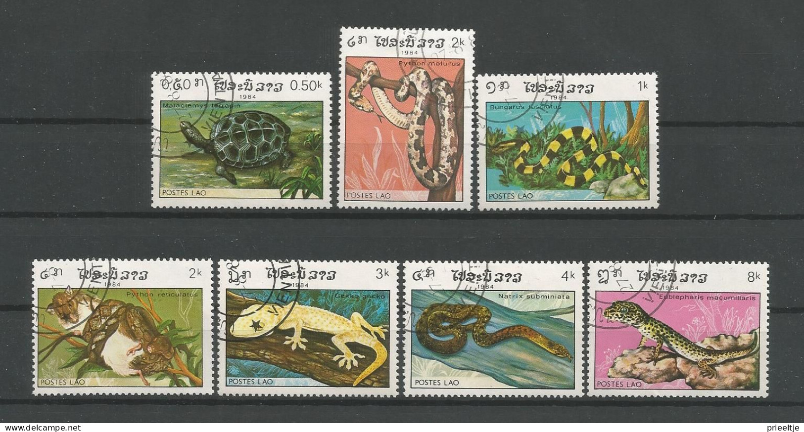 Lao 1984 Reptiles  Y.T. 597/603 (0) - Laos