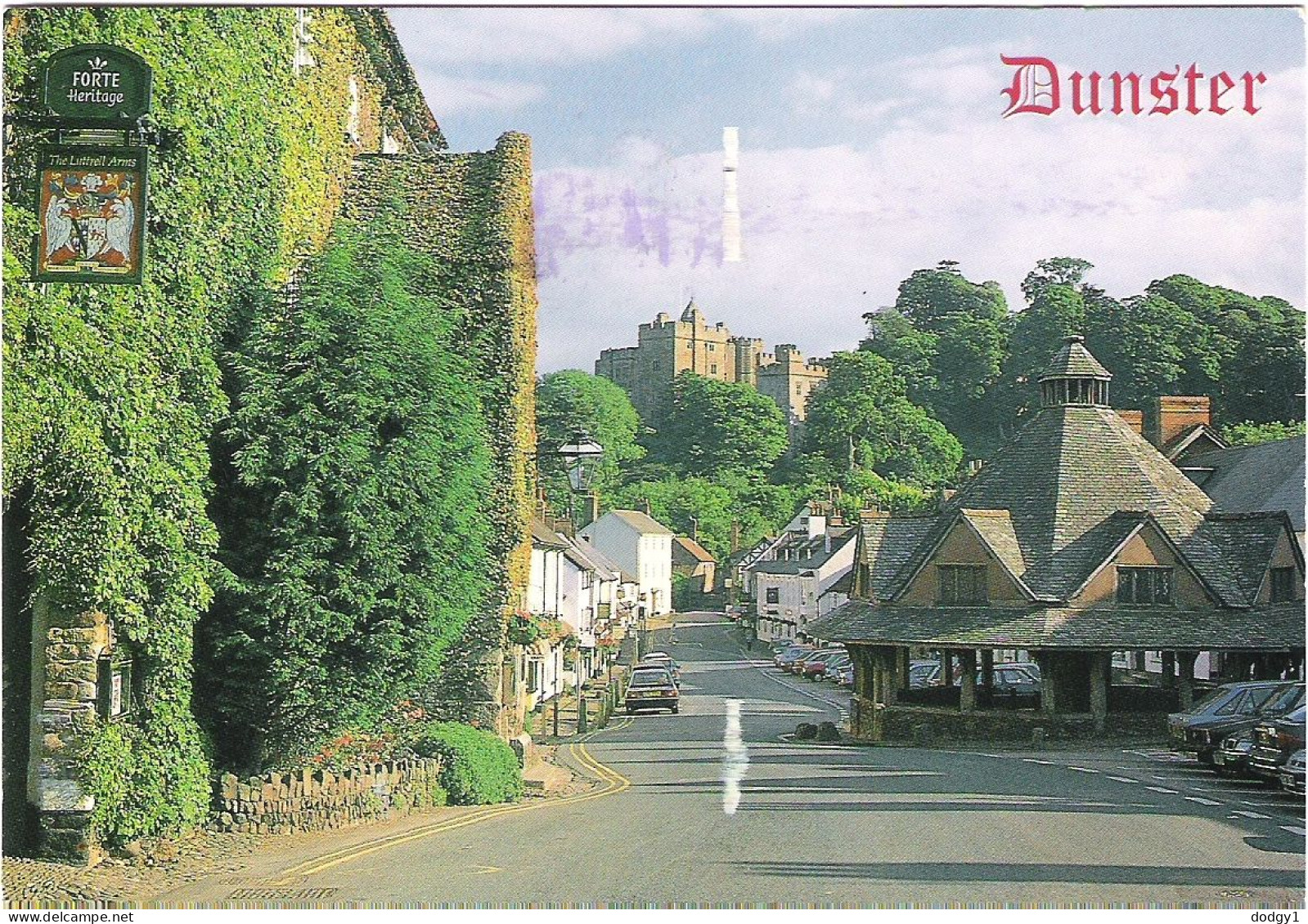 DUNSTER, SOMERSET, ENGLAND. USED POSTCARD M1 - Other & Unclassified