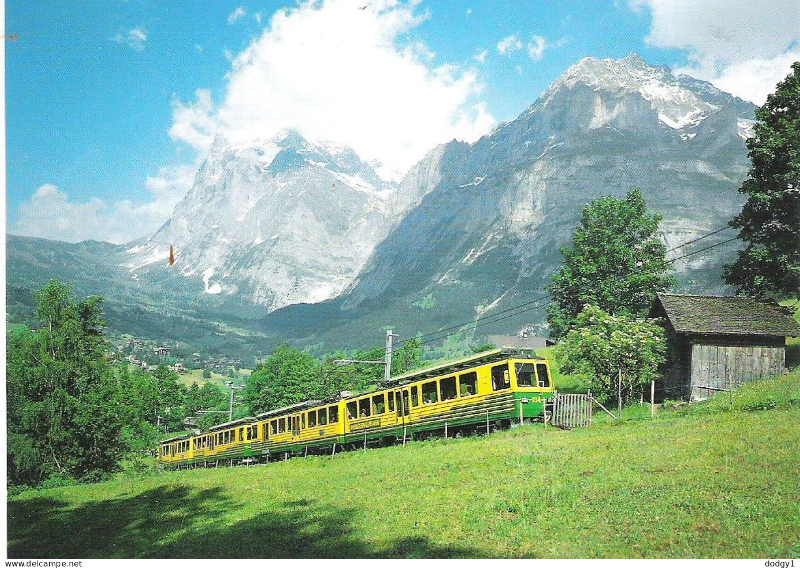 FUNICULAR RAILWAY, WETTERHORN, SWITZERLAND, UNUSED POSTCARD M1 - Funiculaires