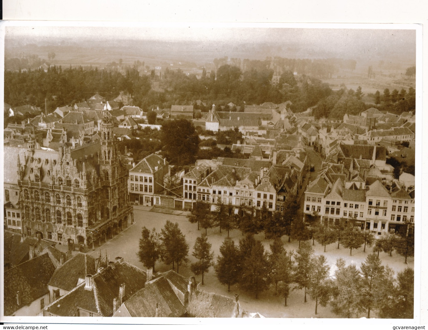 OUDENAARDE - FOTO 18 X 12.5 CM  FOTO'S VAN GLASPLAAT OF OUDE CLICHE GENOMEN - OORLOGSTIJD - Oudenaarde