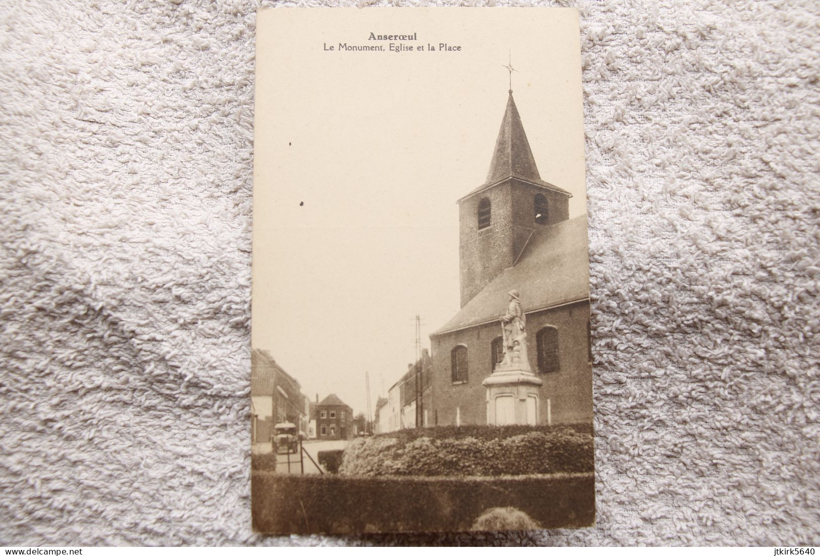 Anseroeul "Le Monument, Eglise Et La Place" - Mont-de-l'Enclus