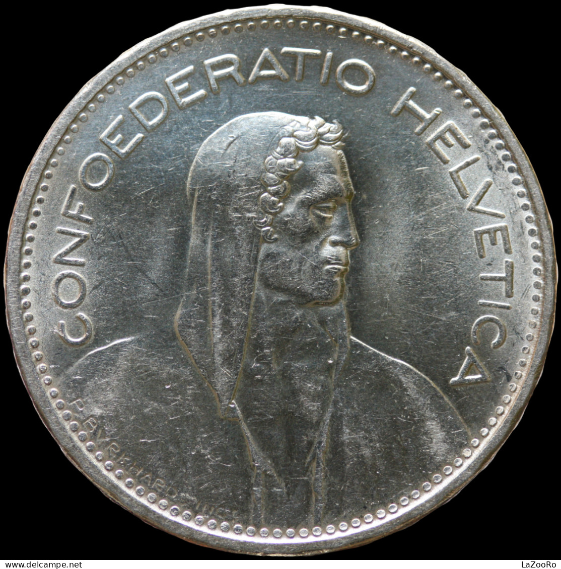 LaZooRo: Switzerland 5 Francs 1965 UNC - Silver - 5 Francs