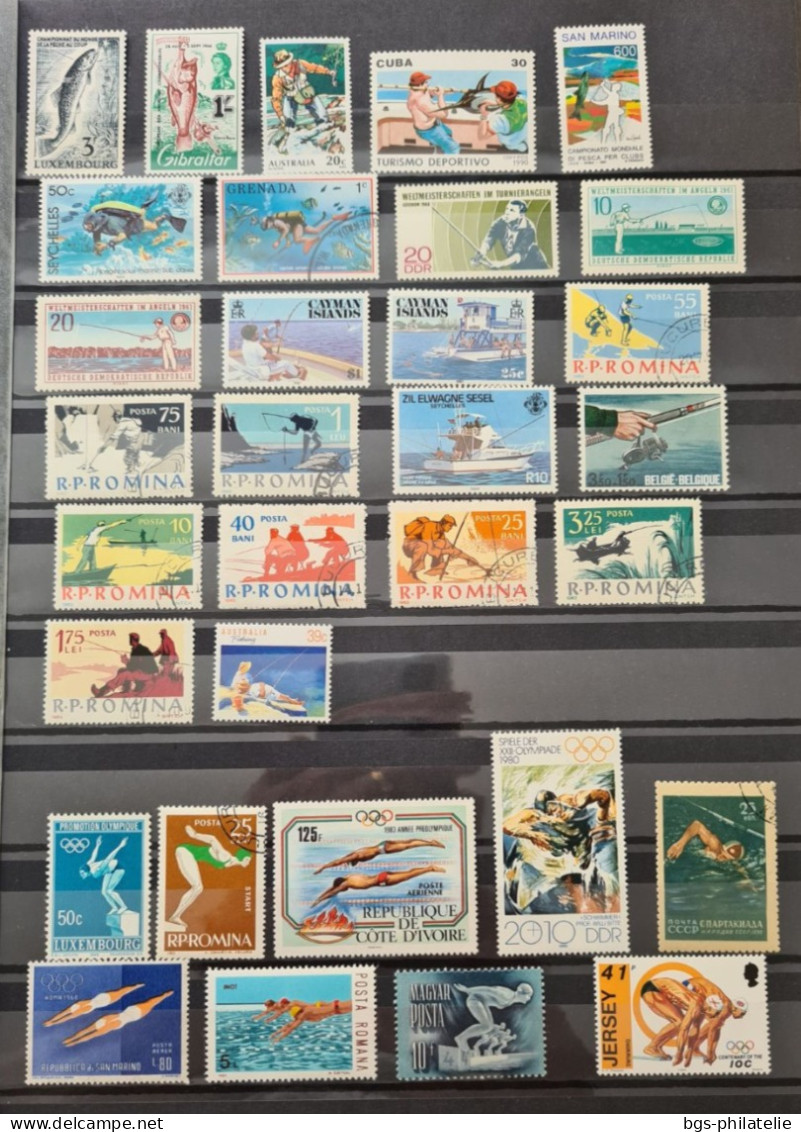 Collection De Timbres Sur Le Thème Du Sport. - Colecciones (sin álbumes)