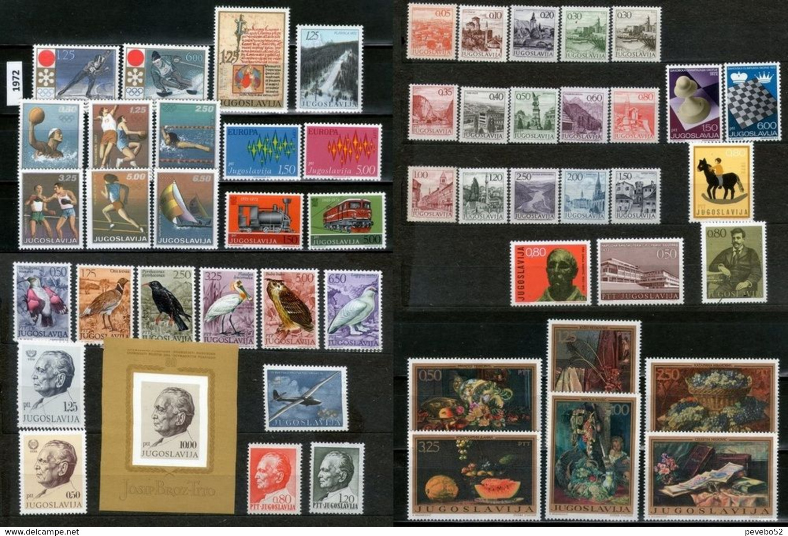 YUGOSLAVIA 1972 - COMPLETE MNH - Unused Stamps