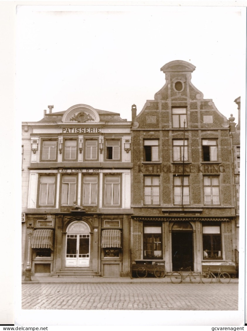 OUDENAARDE - FOTO 18 X 12.5 CM  FOTO'S VAN GLASPLAAT OF OUDE CLICHE GENOMEN - OORLOGSTIJD - Oudenaarde