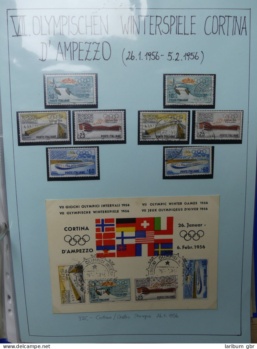 Olympische Spiele 1956 Cortuna Italien Selten So! #LX180 - Altri & Non Classificati