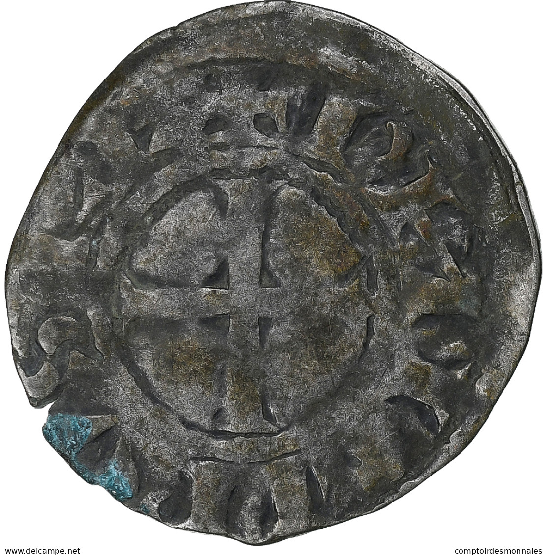 France, Philippe II, Denier Tournois, 1180-1223, Saint-Martin De Tours, Billon - 1180-1223 Philipp II. August 