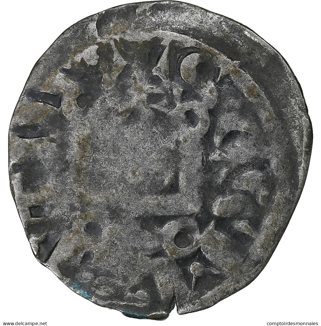 France, Philippe II, Denier Tournois, 1180-1223, Saint-Martin De Tours, Billon - 1180-1223 Philipp II. August 