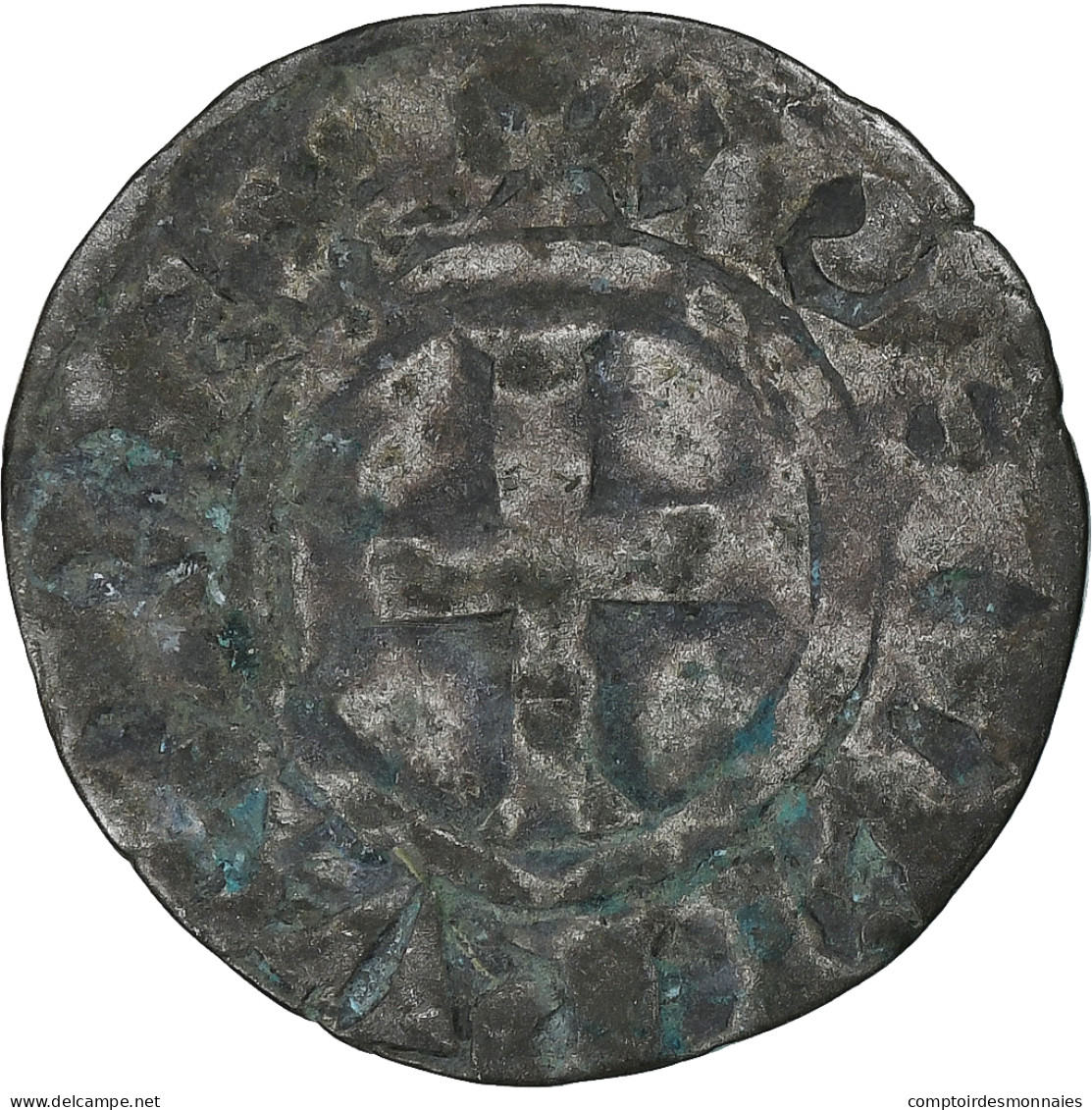 France, Philippe II, Denier Tournois, 1180-1223, Saint-Martin De Tours, Billon - 1180-1223 Philippe II Augustus