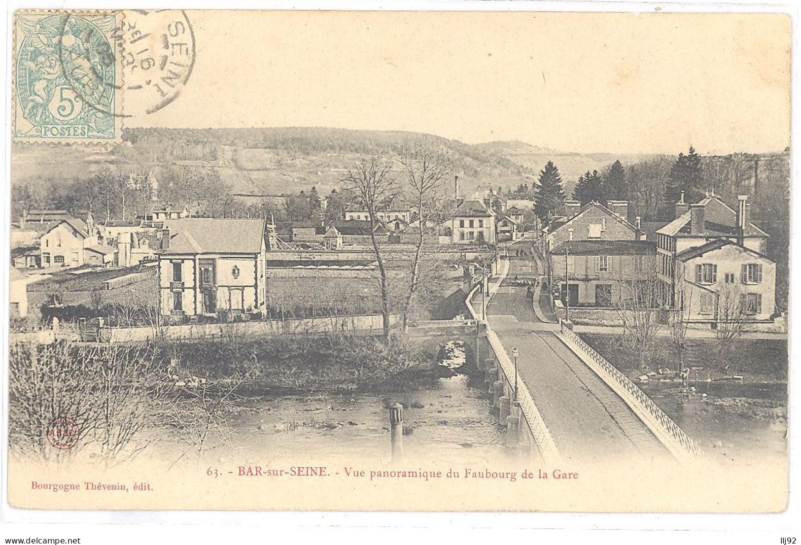 CPA 10 - BAR SUR SEINE (Aube) - 63. Vue Panoramique Du Faubourg De La Gare - Bar-sur-Seine