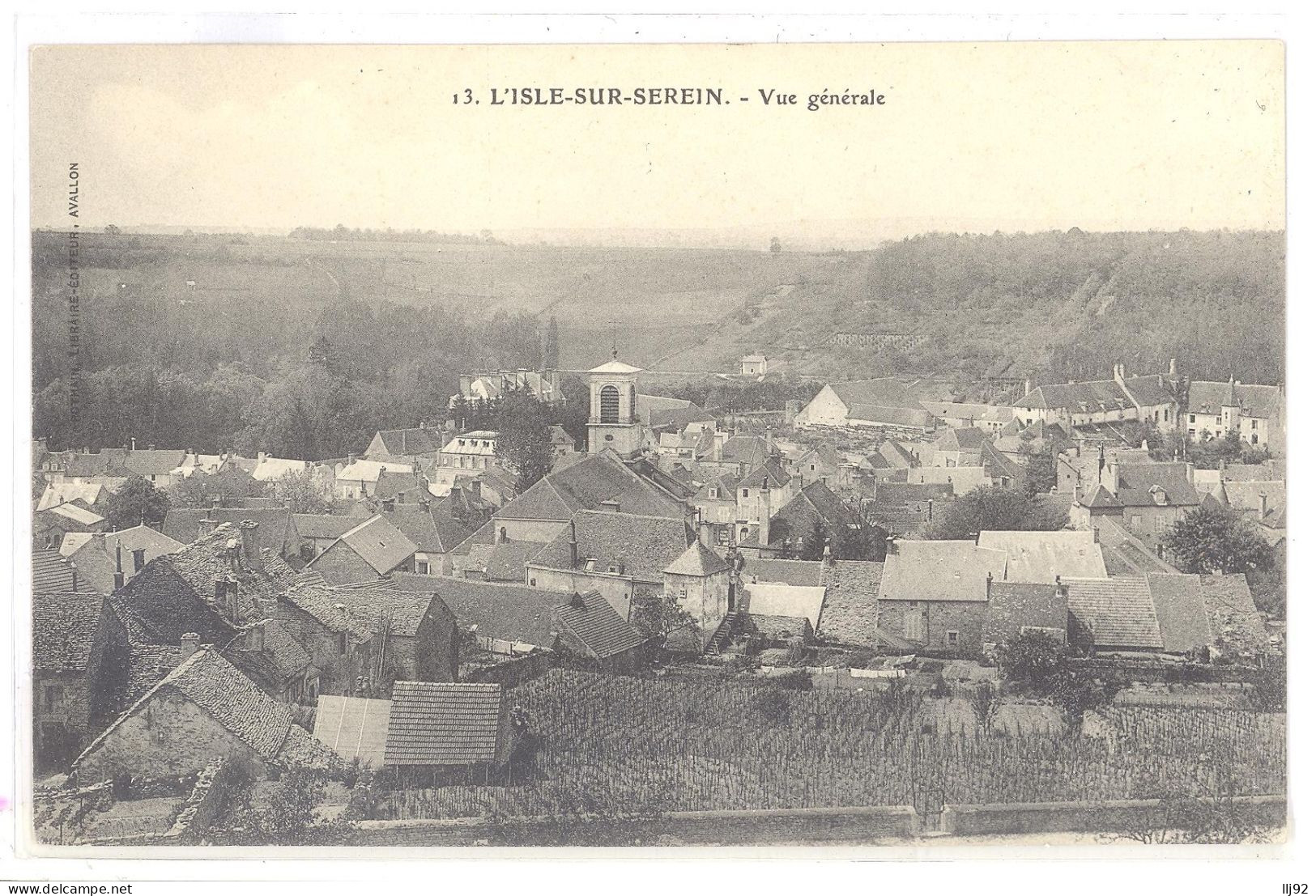 CPA 89 - L'ISLE SUR SEREIN (Yonne) - 13. Vue Générale - Superbe état - L'Isle Sur Serein