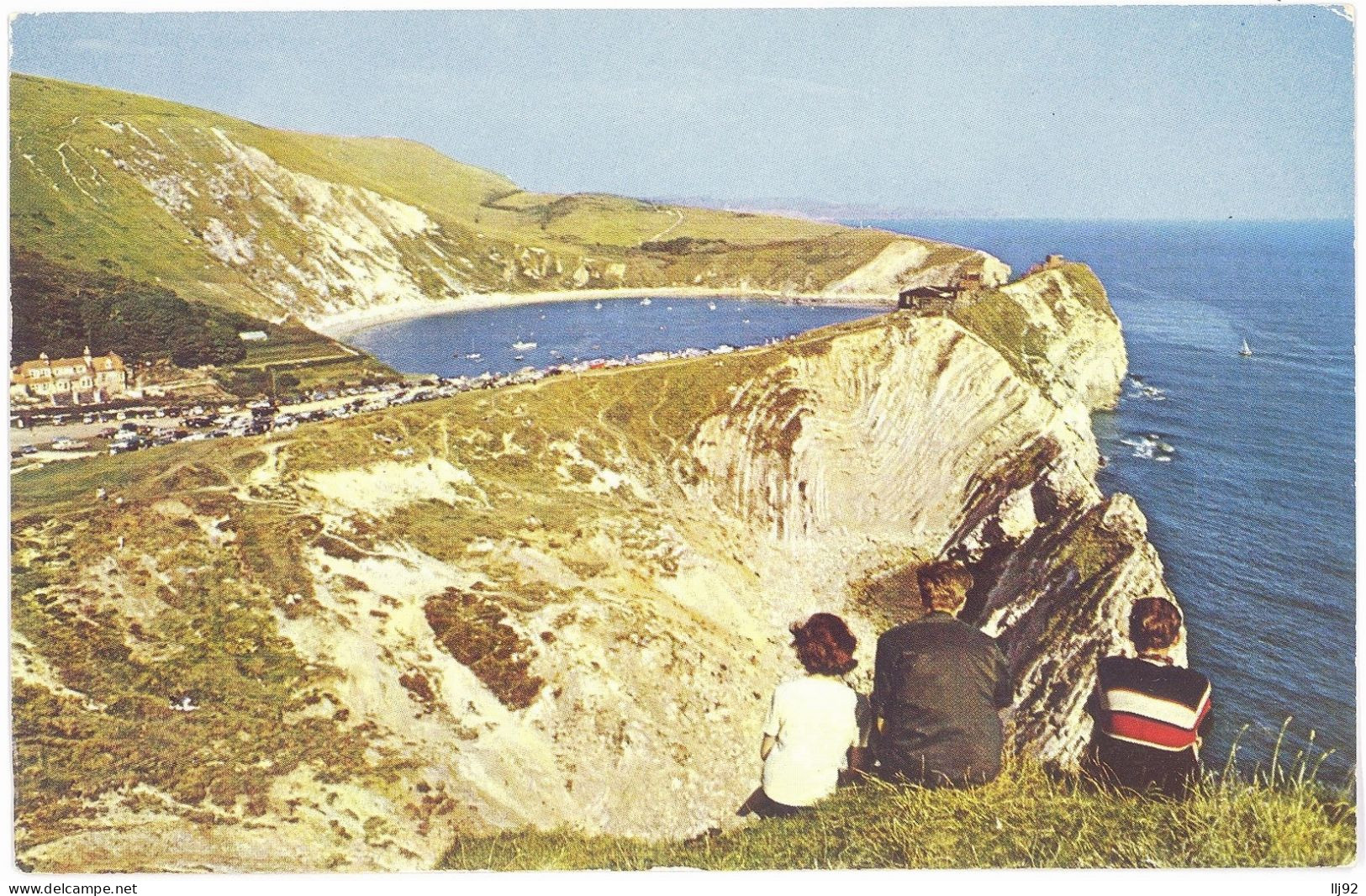 CPSM PF ROYAUME UNI - GB - DORSET - The Stair Hole - LULWORTH COVE - Animée - Other & Unclassified