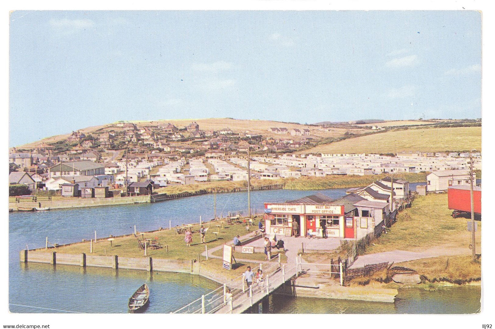 CPSM PF ROYAUME UNI - GB - DORSET - Camping Ground And Boating Lake - WEST BAY - Otros & Sin Clasificación