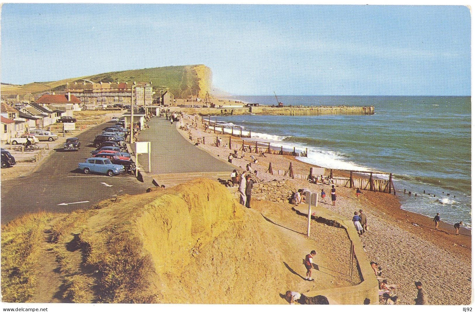 CPSM PF ROYAUME UNI - GB - DORSET - Esplanade And Beach - WEST BAY - Otros & Sin Clasificación