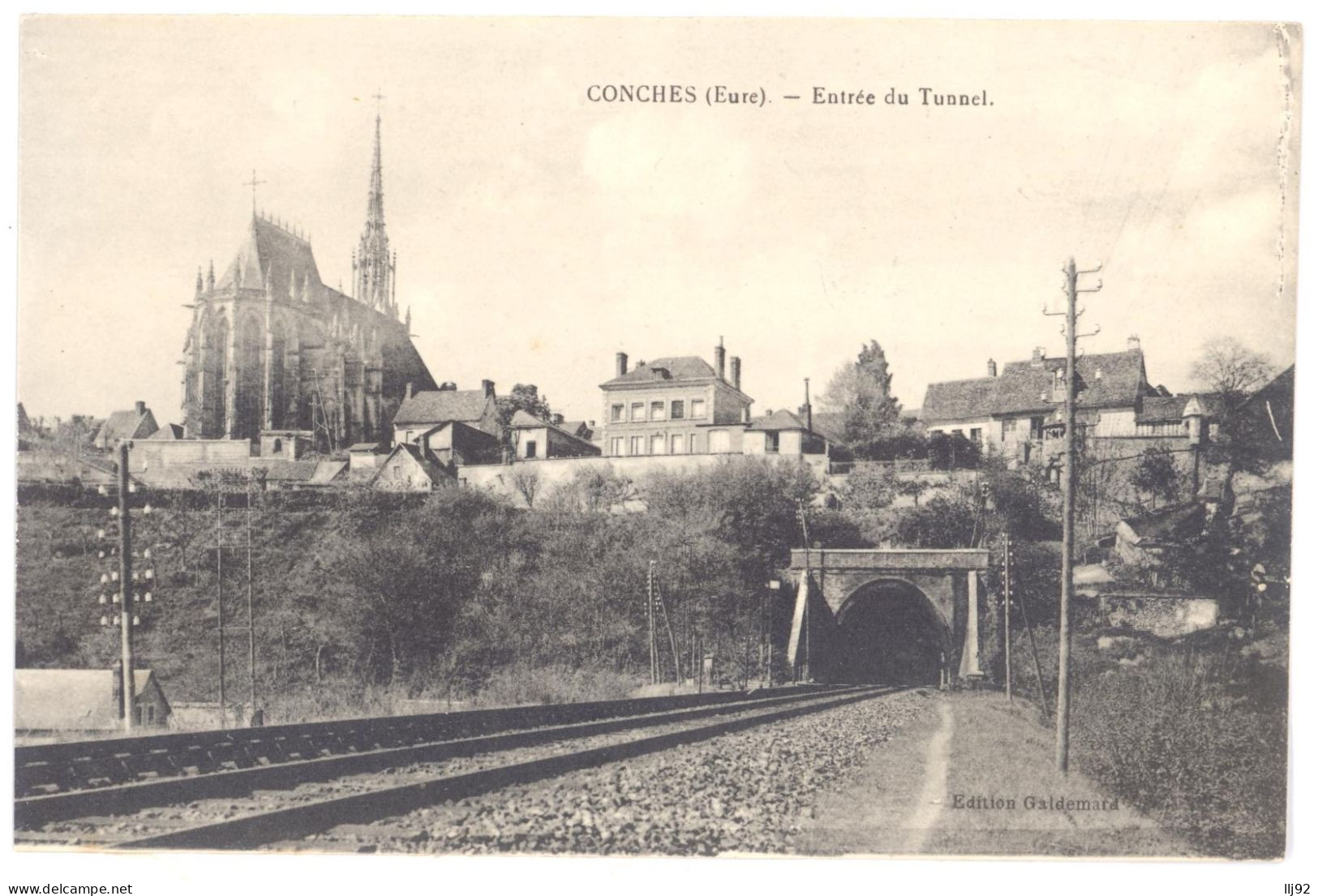 CPA 27 - CONCHES (Eure) - Entrée Du Tunnel - TTBE - Conches-en-Ouche