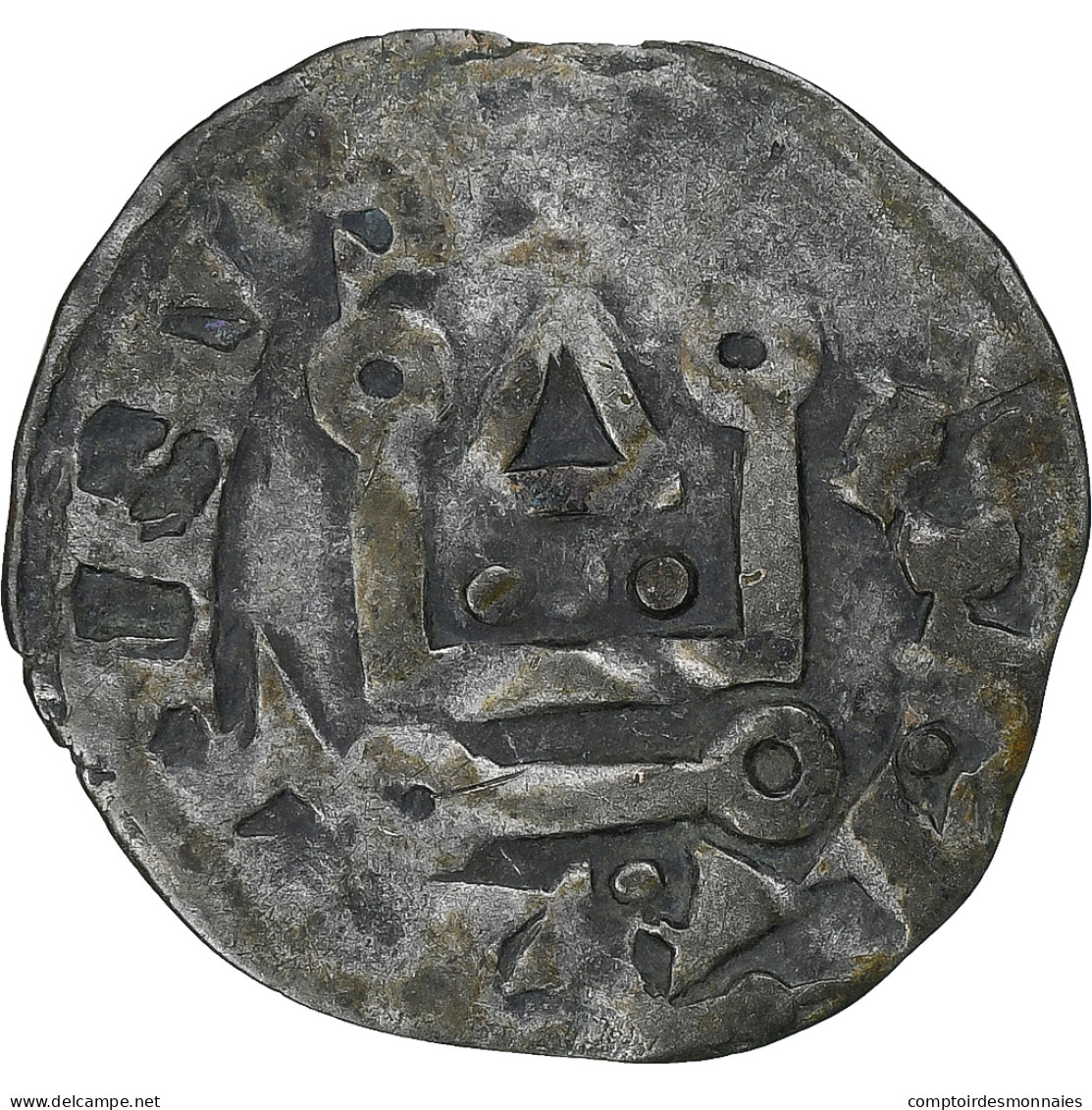 France, Philippe II, Denier Tournois, 1180-1223, Saint-Martin De Tours, Billon - 1180-1223 Philipp II. August 