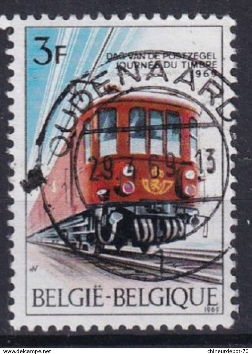 JOURNEE DU TIMBRE 1969 Train Cachet OOSTENDE BRUSSEL BRUXELLES OUDENAARDE DINANT NINOVE BRUGGE LIEGE - Gebraucht