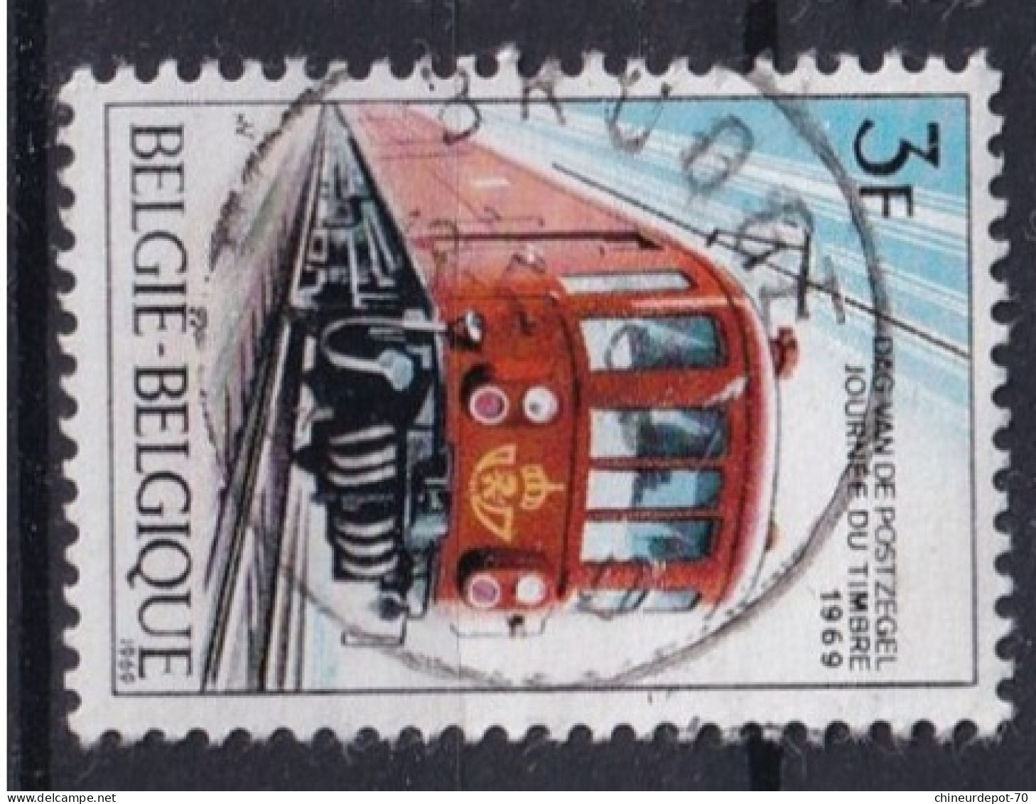 JOURNEE DU TIMBRE 1969 train cachet OOSTENDE BRUSSEL BRUXELLES OUDENAARDE DINANT NINOVE BRUGGE LIEGE