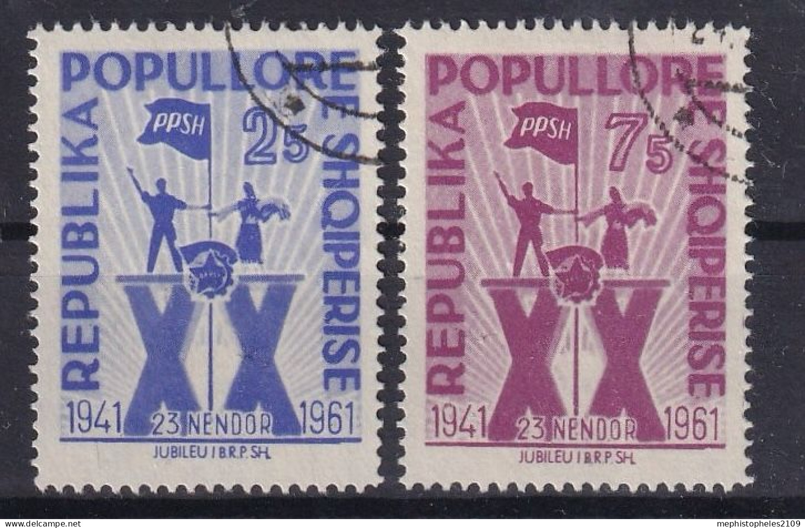 ALBANIA 1961 - Canceled - Mi 640-641 - Complete Set - Albania