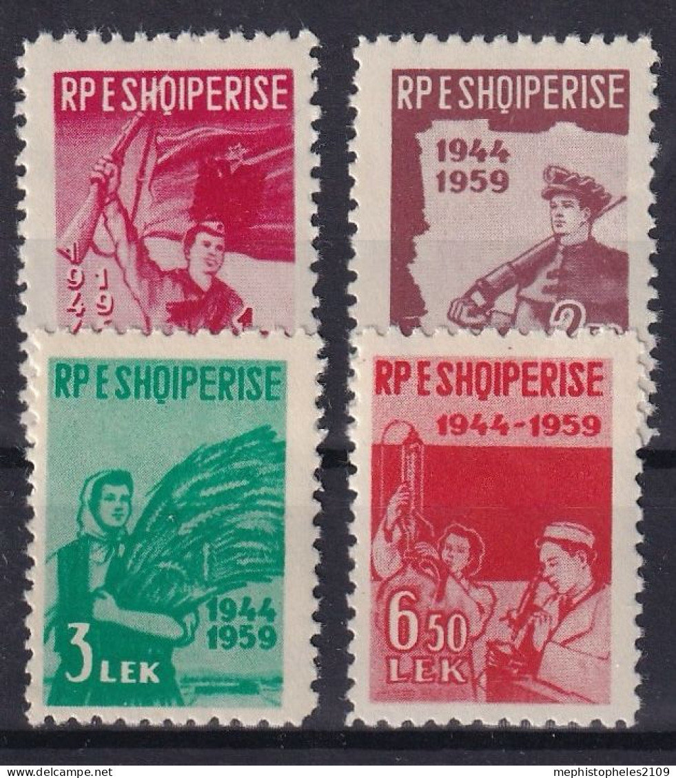 ALBANIA 1959 - MNH - Mi 582A-585A - Complete Set - Albania