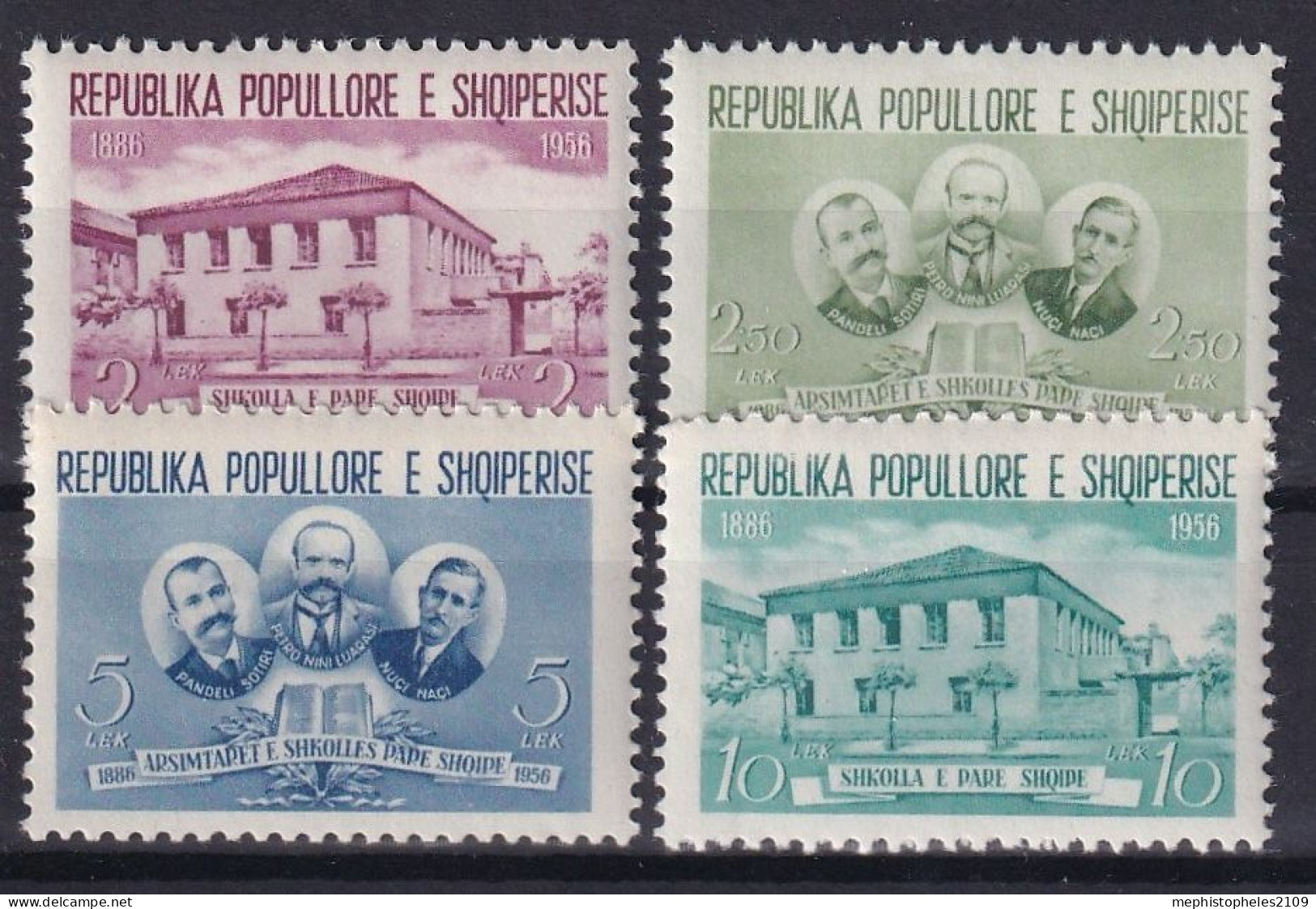 ALBANIA 1956 - MNH - Mi 539-542 - Complete Set - Albanien