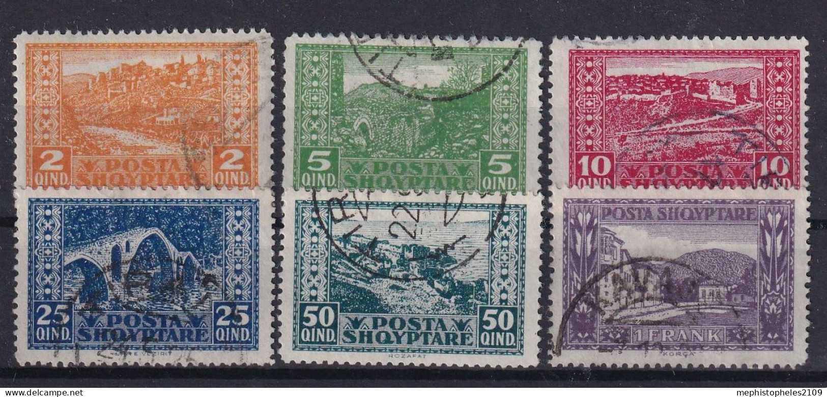 ALBANIA 1922 - Canceled - Mi 83-88 - Albania