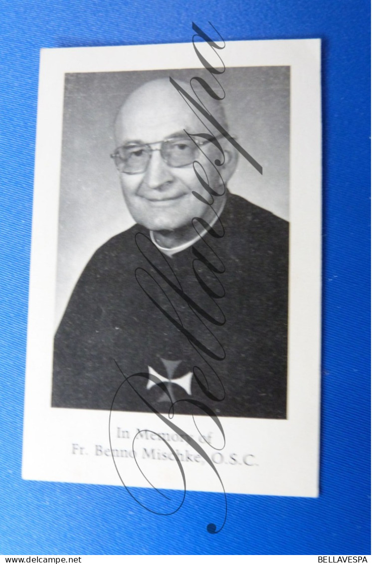 Benno MISCHKE Kruisheer April 1912 Pierz Minnesota Hastings St Cecilia's  St Oldilia  Died Phoenix Arizona 1981 - Obituary Notices