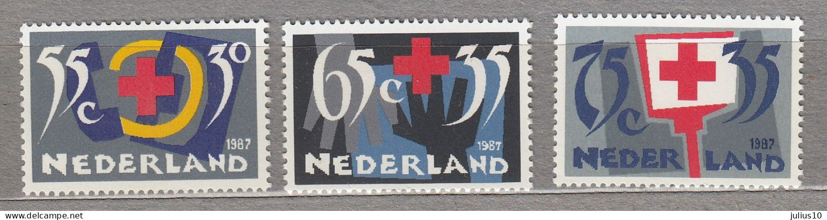 Red Cross Netherlands 1987 MNH(**) Mi 1323-1325 #34143 - Unused Stamps