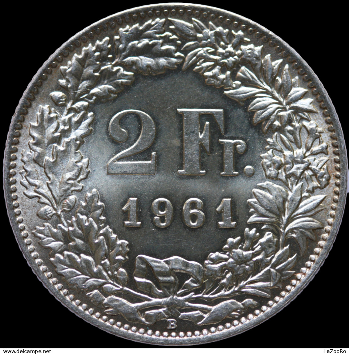 LaZooRo: Switzerland 2 Francs 1961 UNC - Silver - 2 Franken