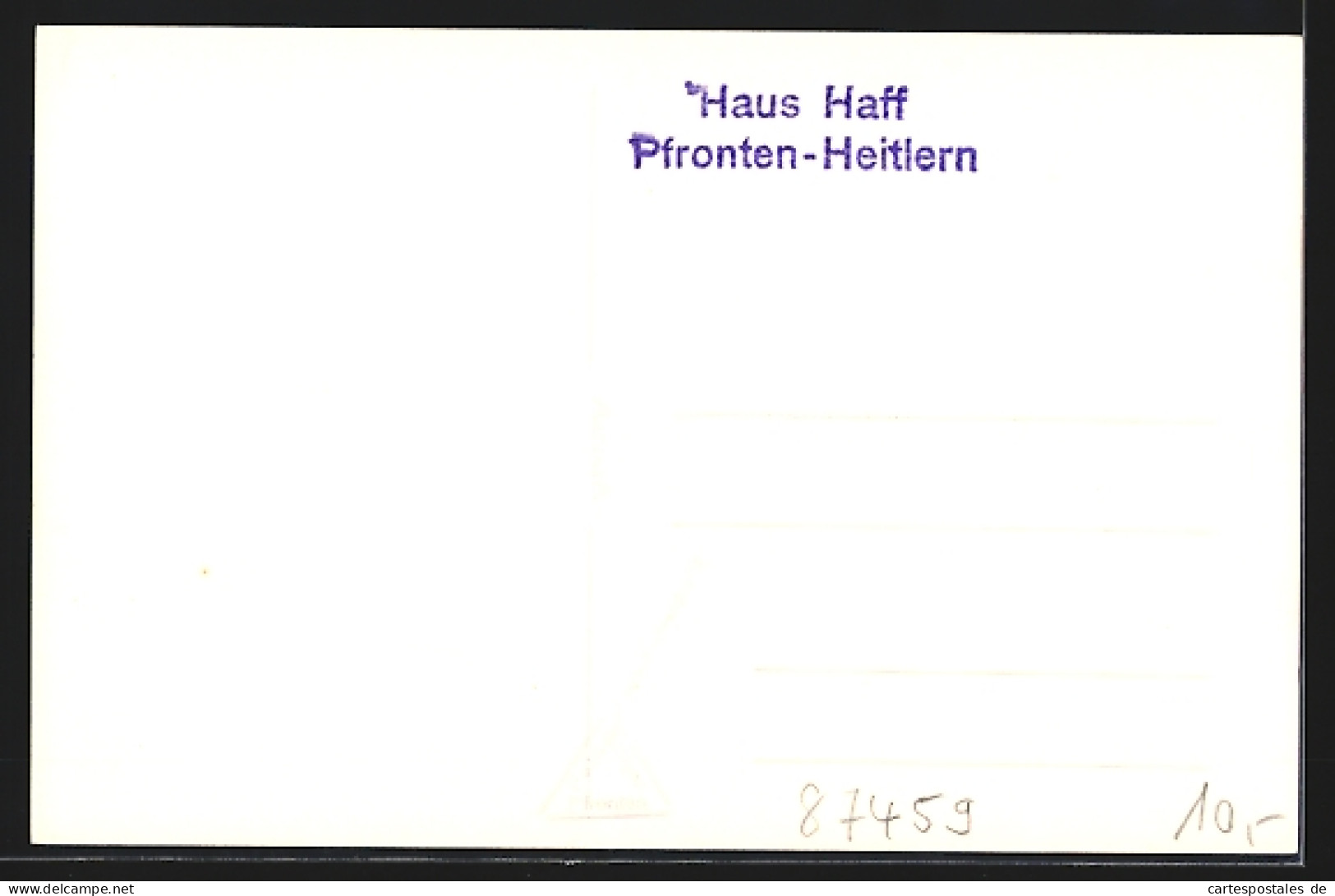 AK Pfronten-Heitlern, Hotel Haus Haff  - Pfronten