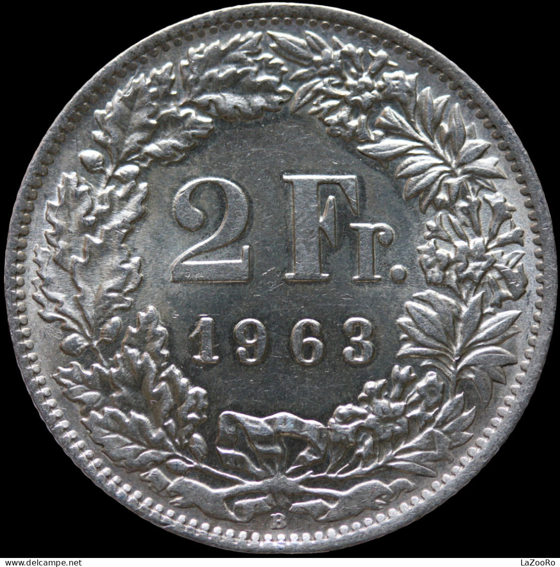 LaZooRo: Switzerland 2 Francs 1963 UNC - Silver - 2 Francs