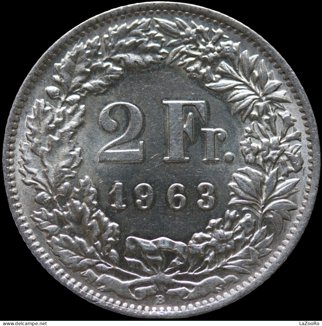 LaZooRo: Switzerland 2 Francs 1963 UNC - Silver - 2 Franken